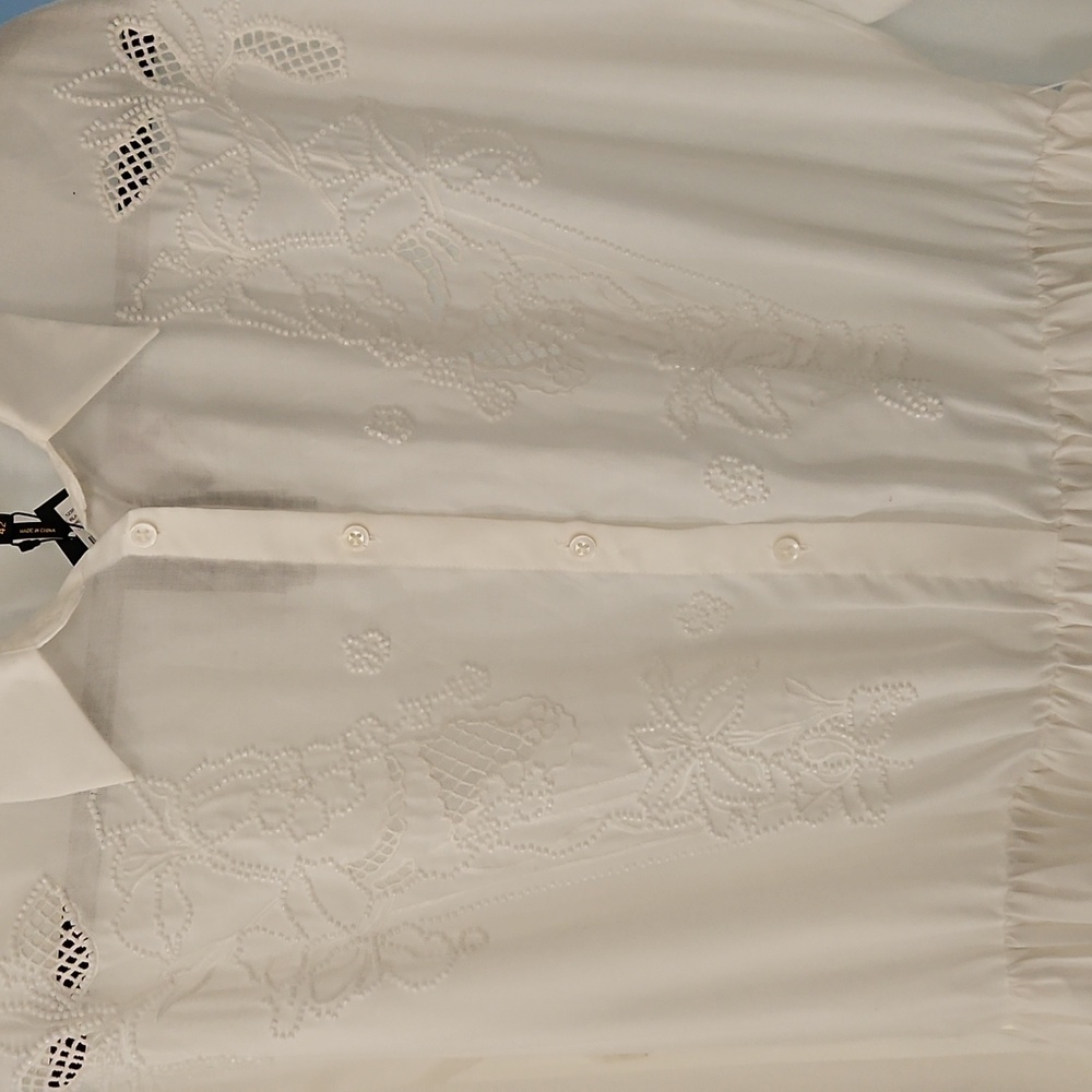 MAJE WHITE SHORT DRESS - Picture 8 of 10